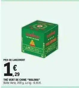 E.Leclerc Thé vert de chine offre