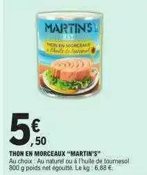 E.Leclerc Thon en morceaux offre