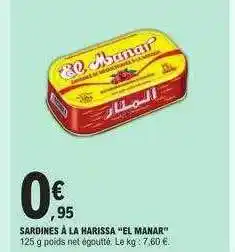 E.Leclerc Sardines à la harissa offre