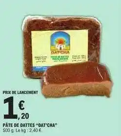E.Leclerc Pâte de dattes offre