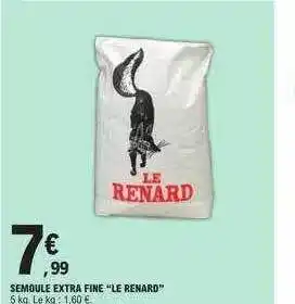 E.Leclerc Semoule extra fine offre