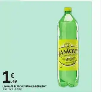 E.Leclerc Limonade blanche offre