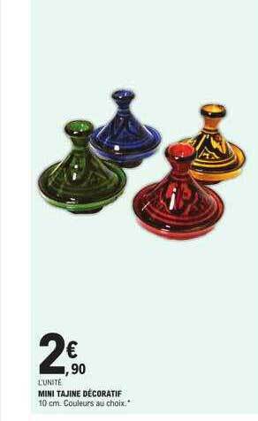 E.Leclerc Mini tajine décoratif offre