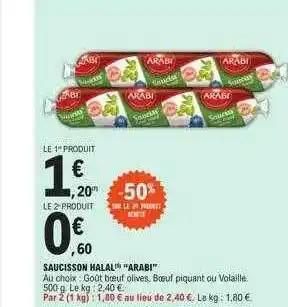 Saucisson halal