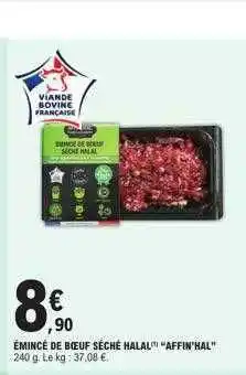 E.Leclerc Émincé de bœuf séché halal offre