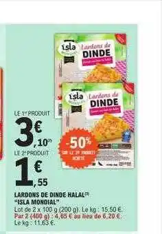 Lardons de dinde halal