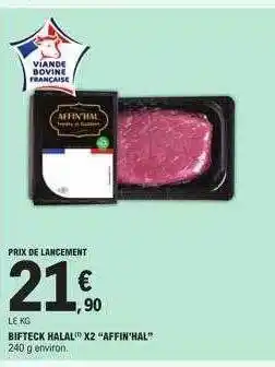 E.Leclerc Bifteck halal x 2 offre