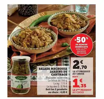 U Express Salade mechouia jardins de carthage offre