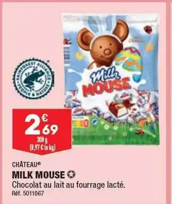 ALDI Milk mouse château offre