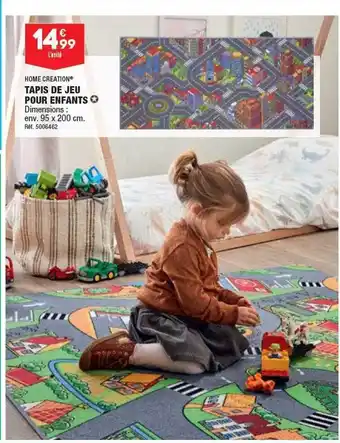 ALDI Tapis de jeu pour enfants home création offre