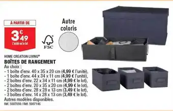 ALDI Boîte de rangement home création living offre