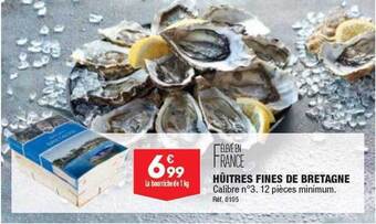 ALDI Huîtres fines de bretagne offre