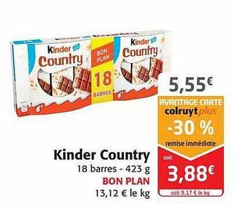 Colruyt Kinder country offre