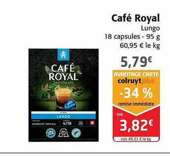 Colruyt Café royal offre