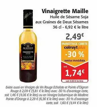 Colruyt Vinaigrette maille offre