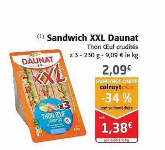 Sandwich xxl daunat