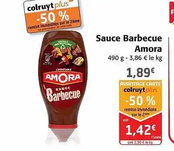 Colruyt Sauce barbecue amora offre