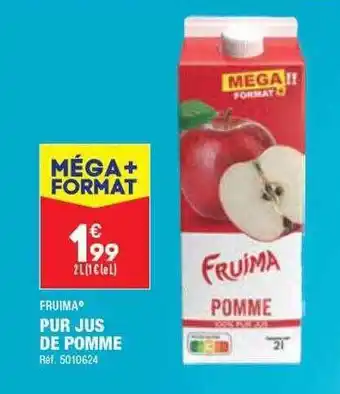 ALDI Pur jus de pomme fruima offre