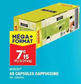 ALDI 48 capsules cappuccino moreno offre