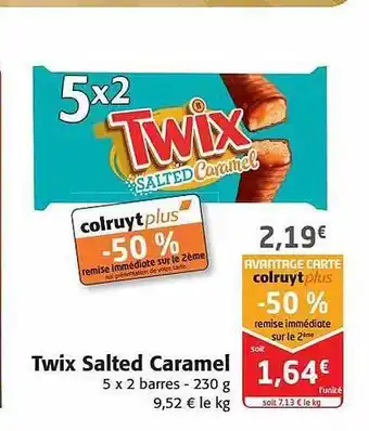 Colruyt Twix salted caramel offre