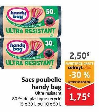 Colruyt Sacs poubelle handy bag offre