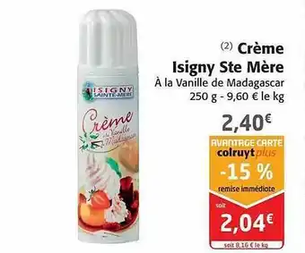 Crème isigny ste mère