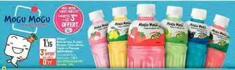 Boisson nata de coco & litchi, mangue, fraise, melon, cassis ou pastĂšque mogu mogu