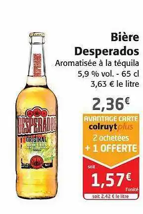 Colruyt Bière desperados offre