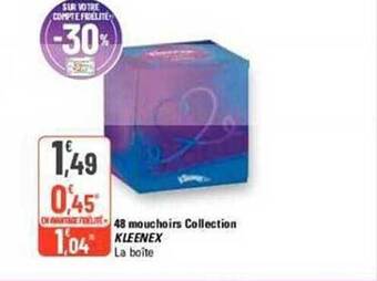 G20 48 mouchoirs collection kleenex offre