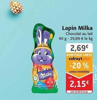 Colruyt Lapin milka offre