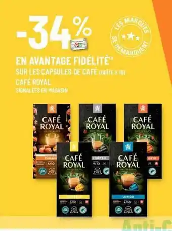 Les capsules de café royal