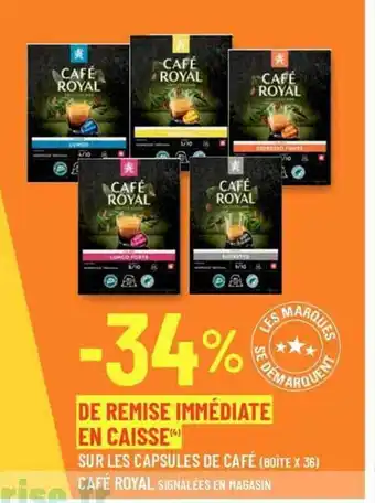 G20 Les capsules de café royal offre