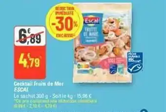 G20 Cocktail fruits de mer escal offre