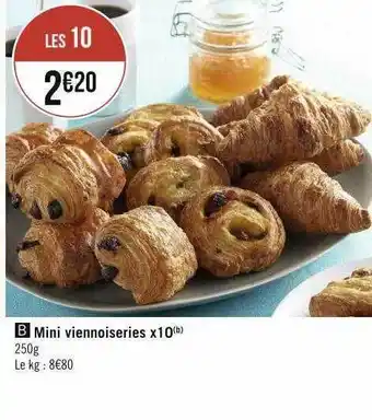 Mini viennoiseries x 10