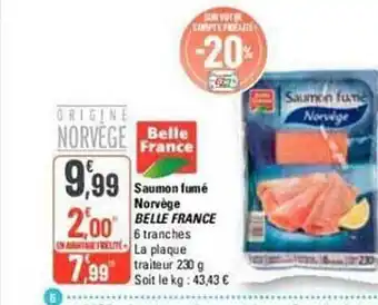 G20 Saumon fumé norvège belle france offre
