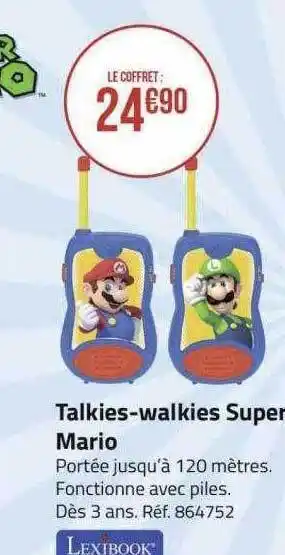 Talkies-walkies super mario lexibook