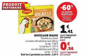 Hyper U Bouillon maggi offre