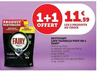 Nettoyant lave-vaisselle tout-en-1 fairy