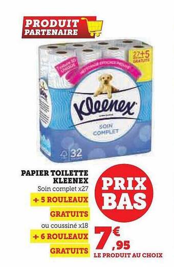 Hyper U Papier toilette kleenex offre