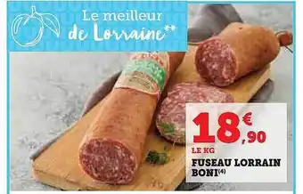 Hyper U Fuseau lorrain boni offre