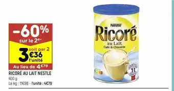 Ricoré au lait nestlé