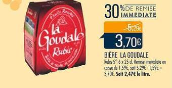 Match Bière la goudale offre