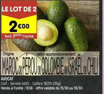 Leader Price Avocat offre