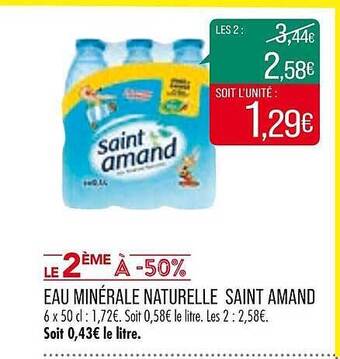 Match Eau minérale naturelle saint amand offre
