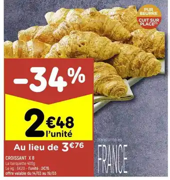 Croissant x 8