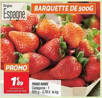 Netto Fraise ronde offre