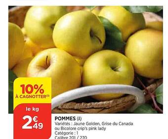 Bi1 Pommes offre