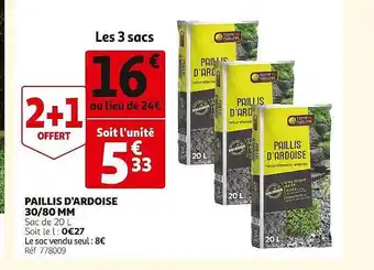 Paillis d'ardoise 30-80 mm