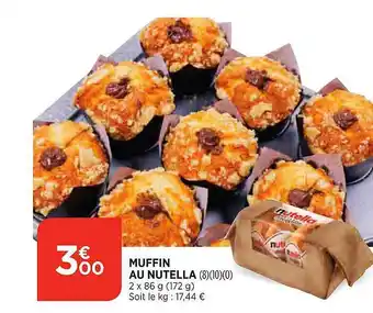 Bi1 Muffin au nutella offre