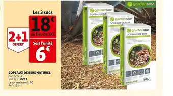 Auchan Copeaux de bois naturel offre